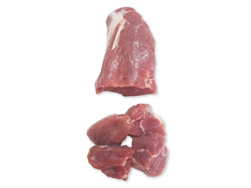 Veal shank, diced small